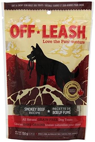 Complete Natural Nutrition Off Leash Mini Trainers Grain Free Smokey Beef Chewy Dog Treats - 5.3 oz Bag  