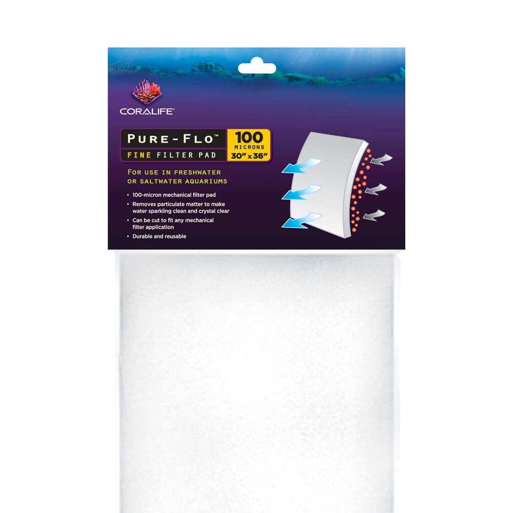 Coralife Pure-Flo Fine Filter Pads - 100 μm, 36 X 30 in