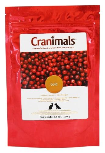 Cranimals Gold (Skin & Coat Brain & Eye Development) Soft and Chewy Dog Treats - 4.2 oz Bag