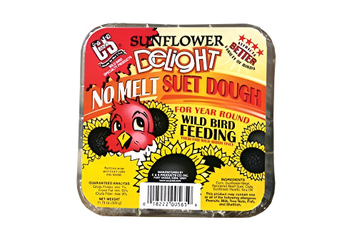 C&S Delight No Melt Suet Dough Wild Bird Food - Sunflower - 11.75 Oz