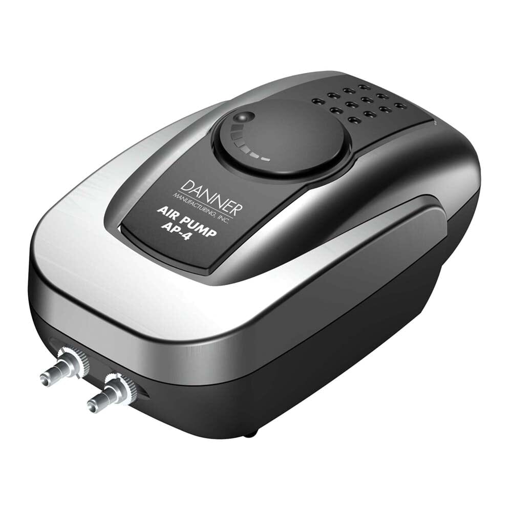 Danner Oxy-Flow AP-4 Low Volume Aquarium Air Pump - Grey