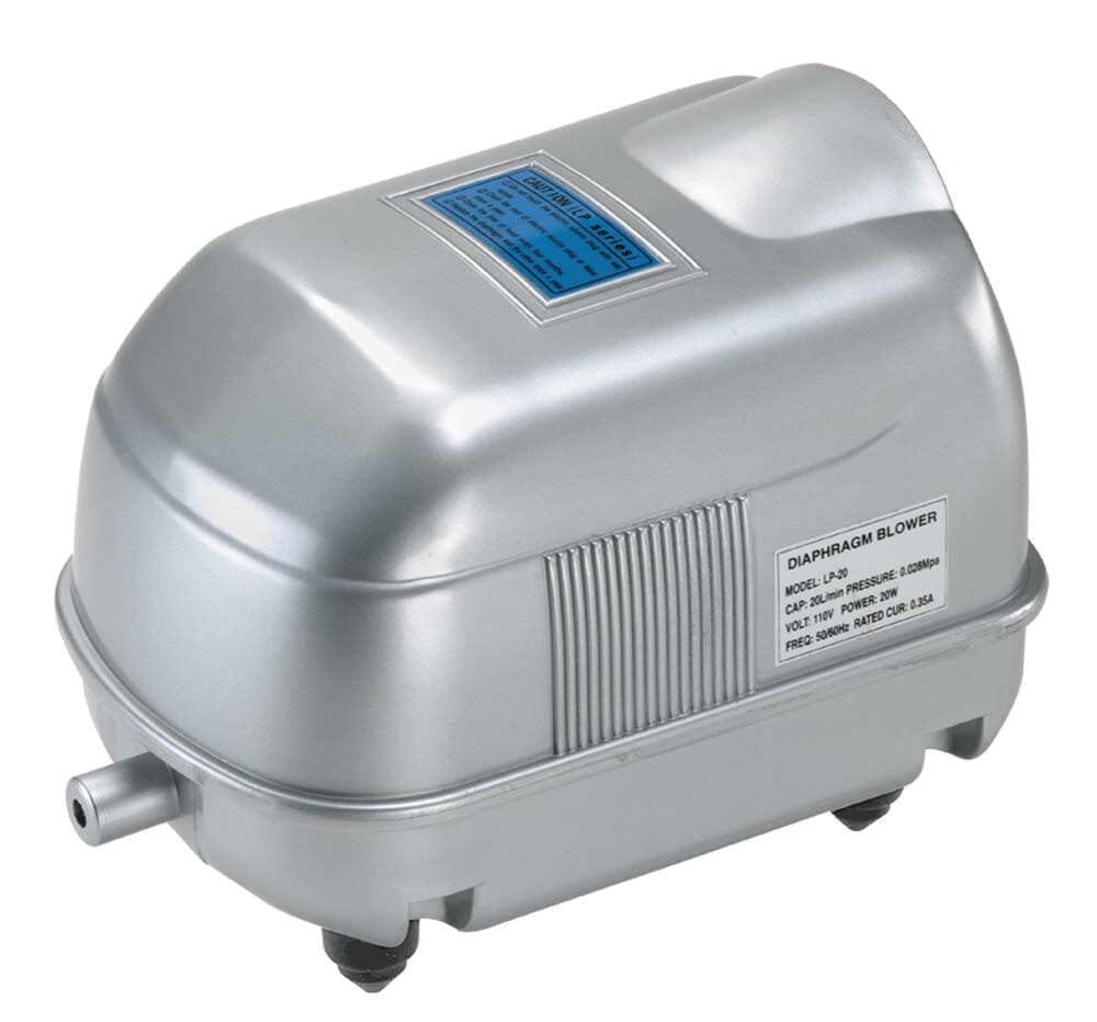 Danner Oxy-Flow AP-40 High Volume Aquarium Air Pump - Silver