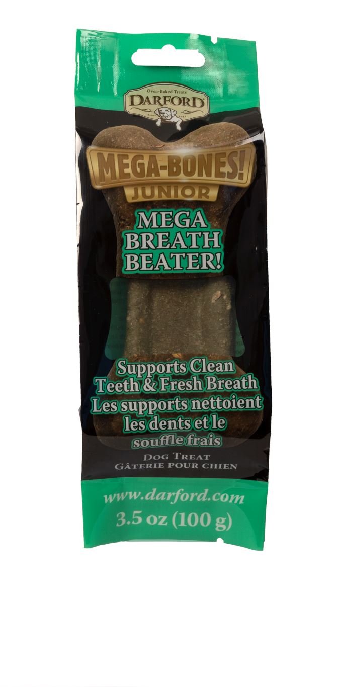 Darford Junior Mega Breath Beaters Bones Display Box Dog Biscuits - 12 Count