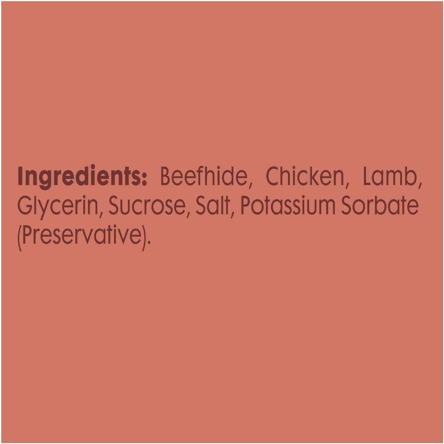 Dingo Better Belly Protein Rolls Natural Dog Chews - Lamb - Large - 3 Pack