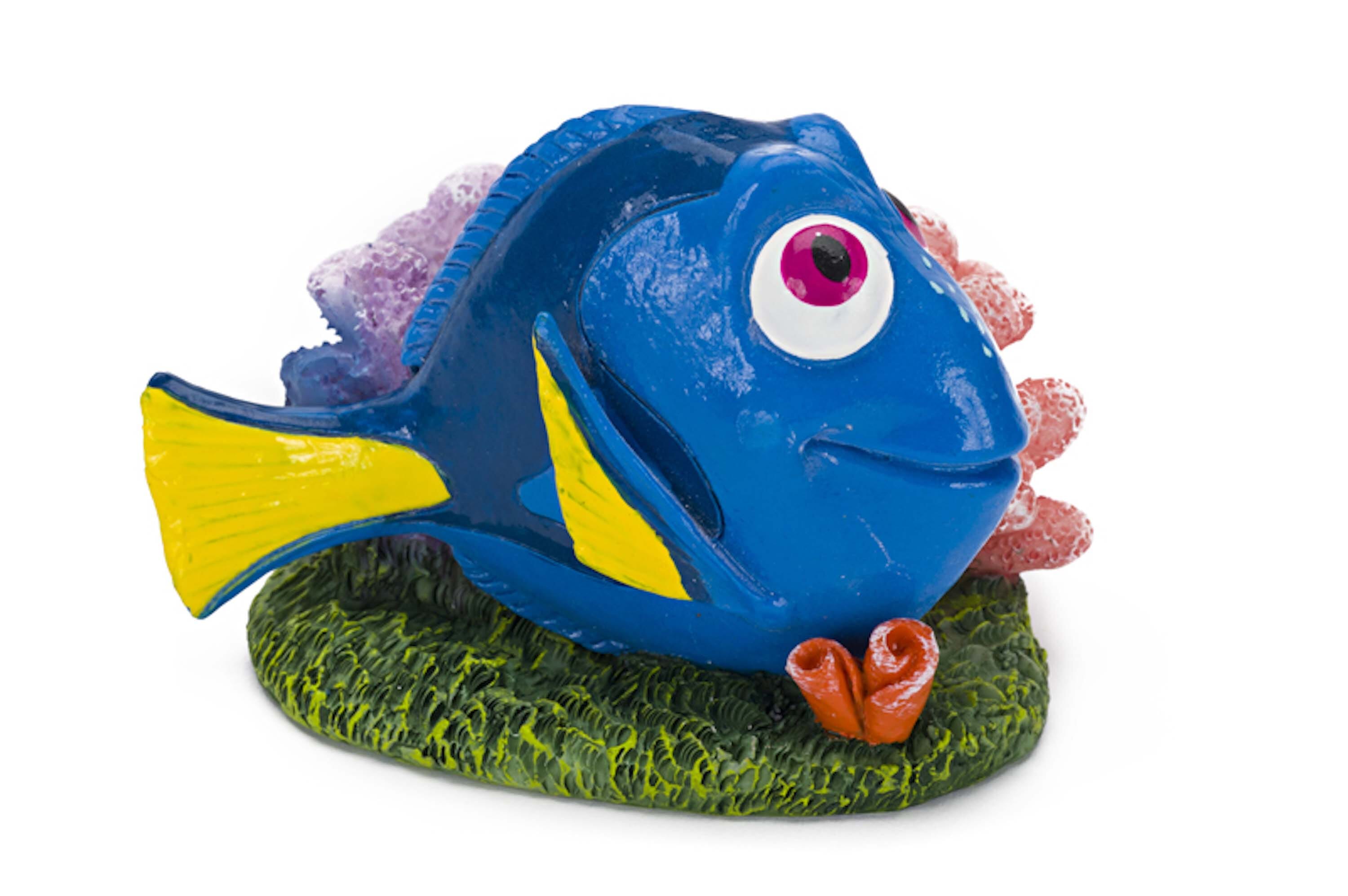Disney Dory with Coral Aquarium Statue - Blue, Green and Pink - 1.5 in - Mini