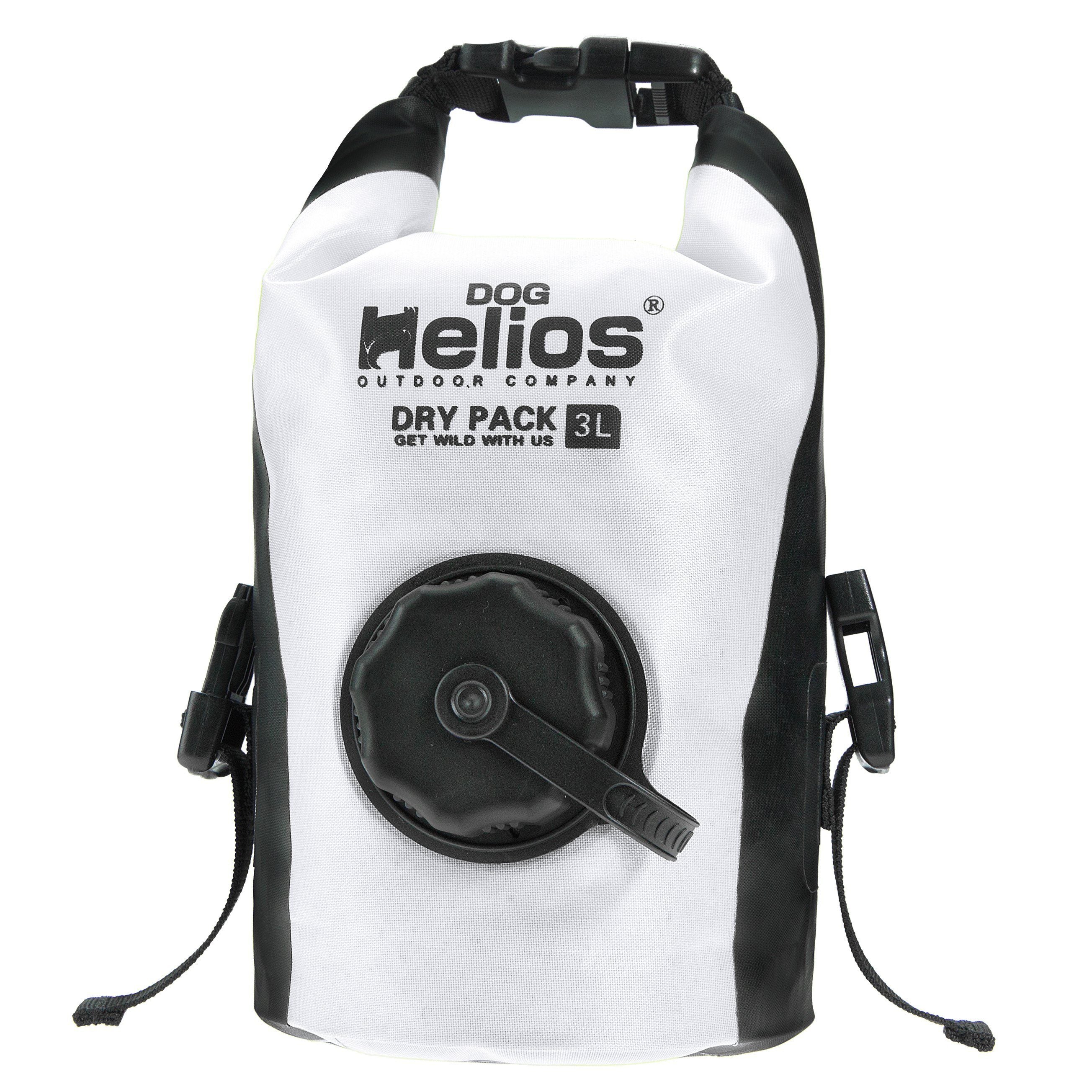 Dog Helios 'Grazer' Waterproof Outdoor Travel Dry Food Dispenser Bag White