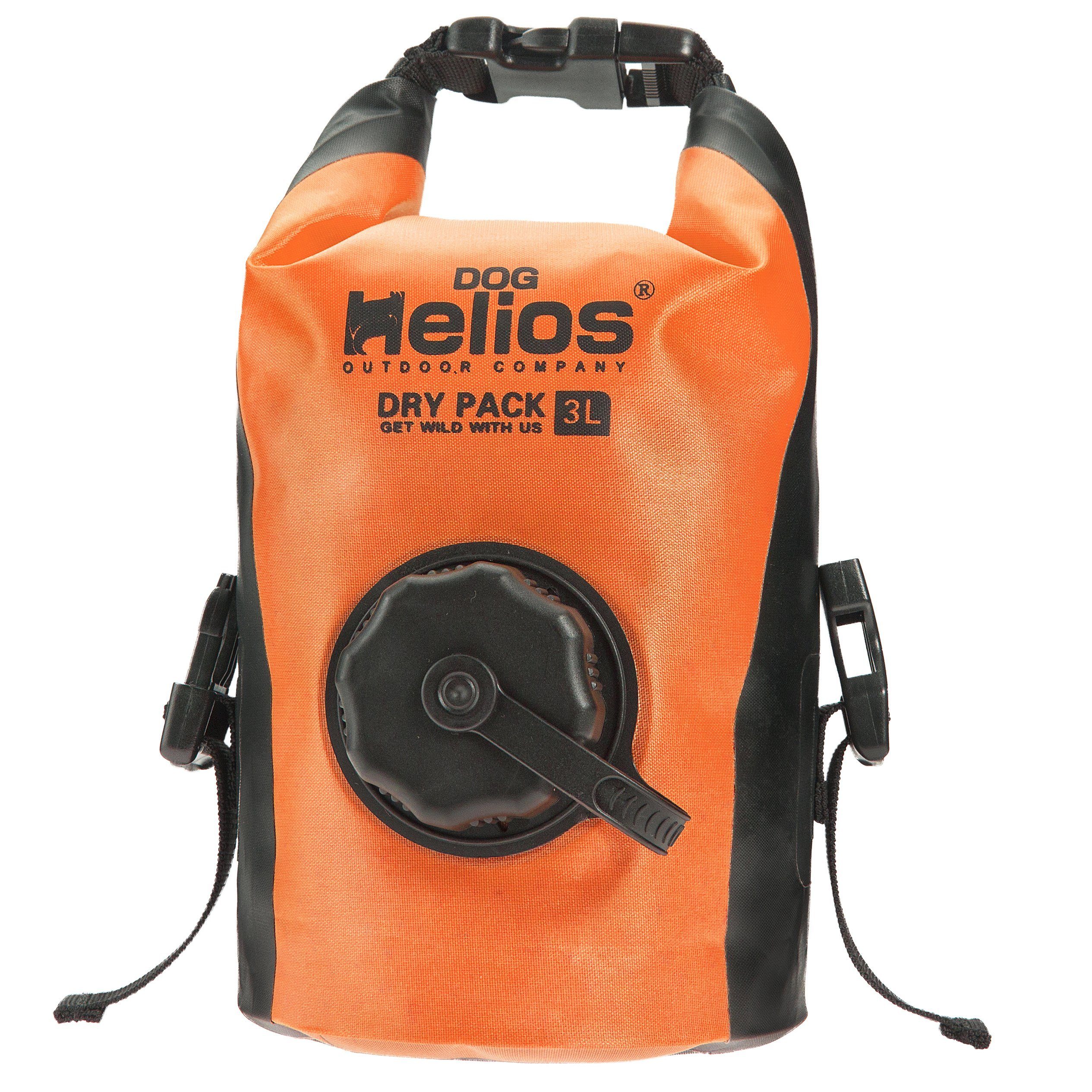 Dog Helios 'Grazer' Waterproof Outdoor Travel Dry Food Dispenser Bag Orange