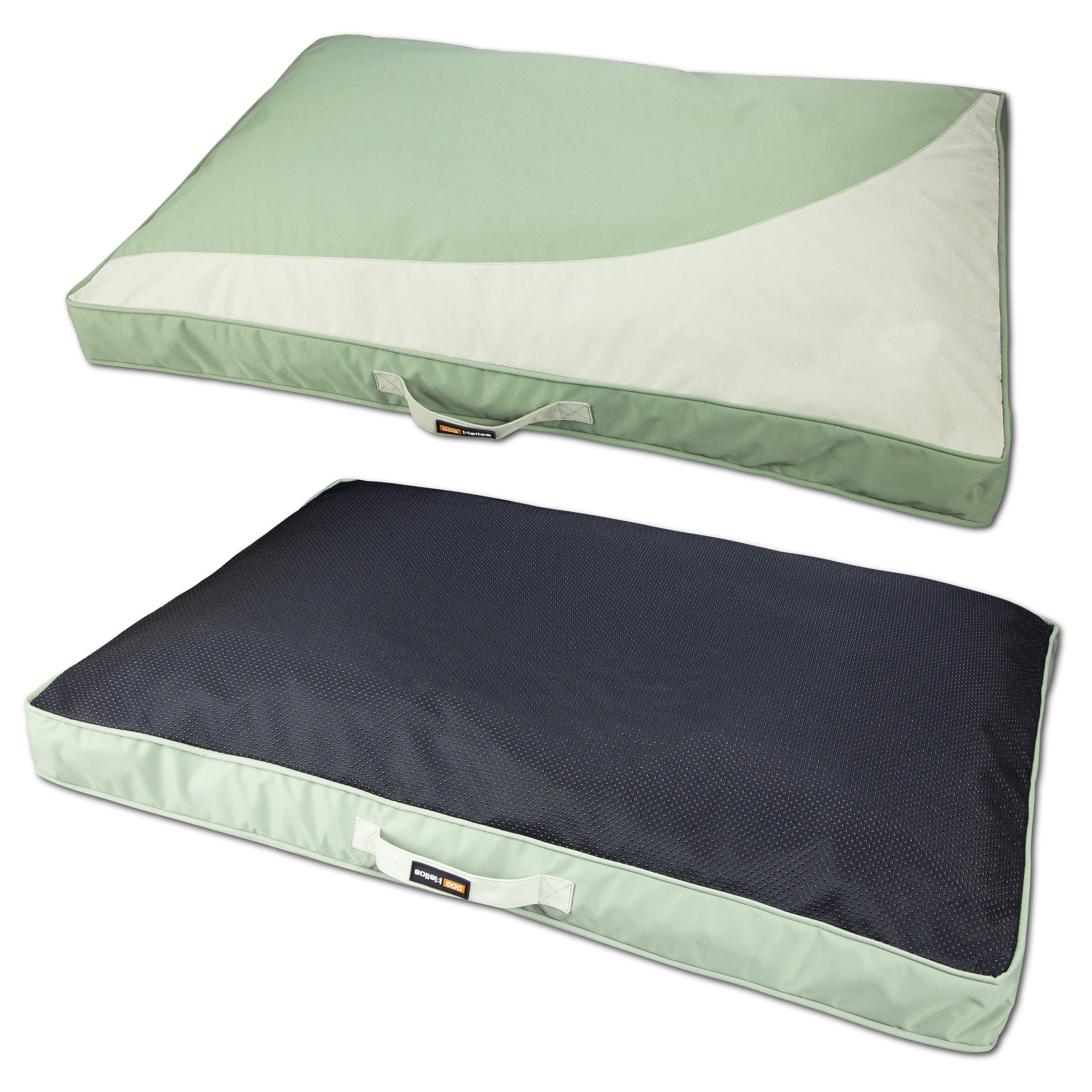 Dog Helios 'Immortal-Trek' Waterproof Rectangular Travel Dog Bed Mat Small Green