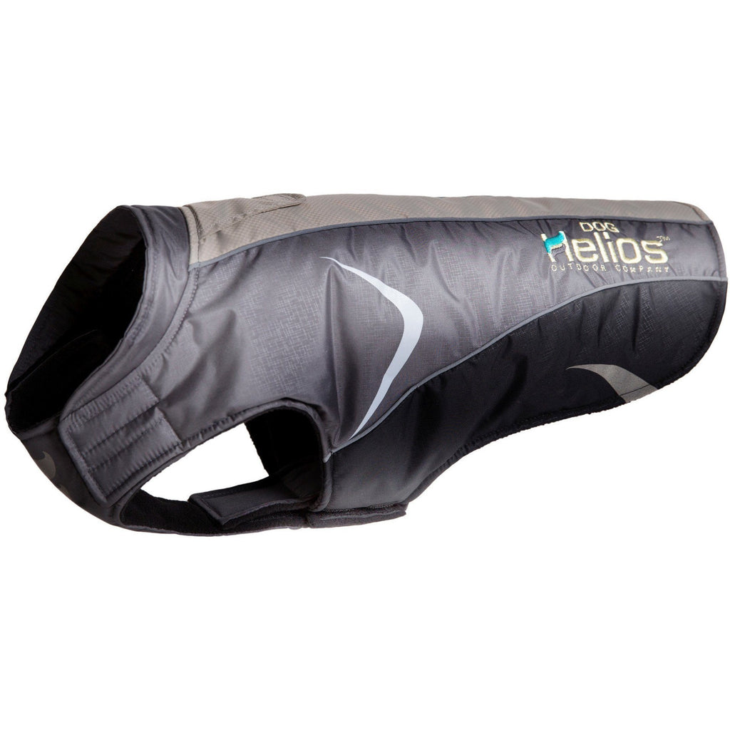 Dog Helios ® Altitude-Mountaineer Wrap-Hook-and-Loop Waterproof Dog Coat X-Small Black,...