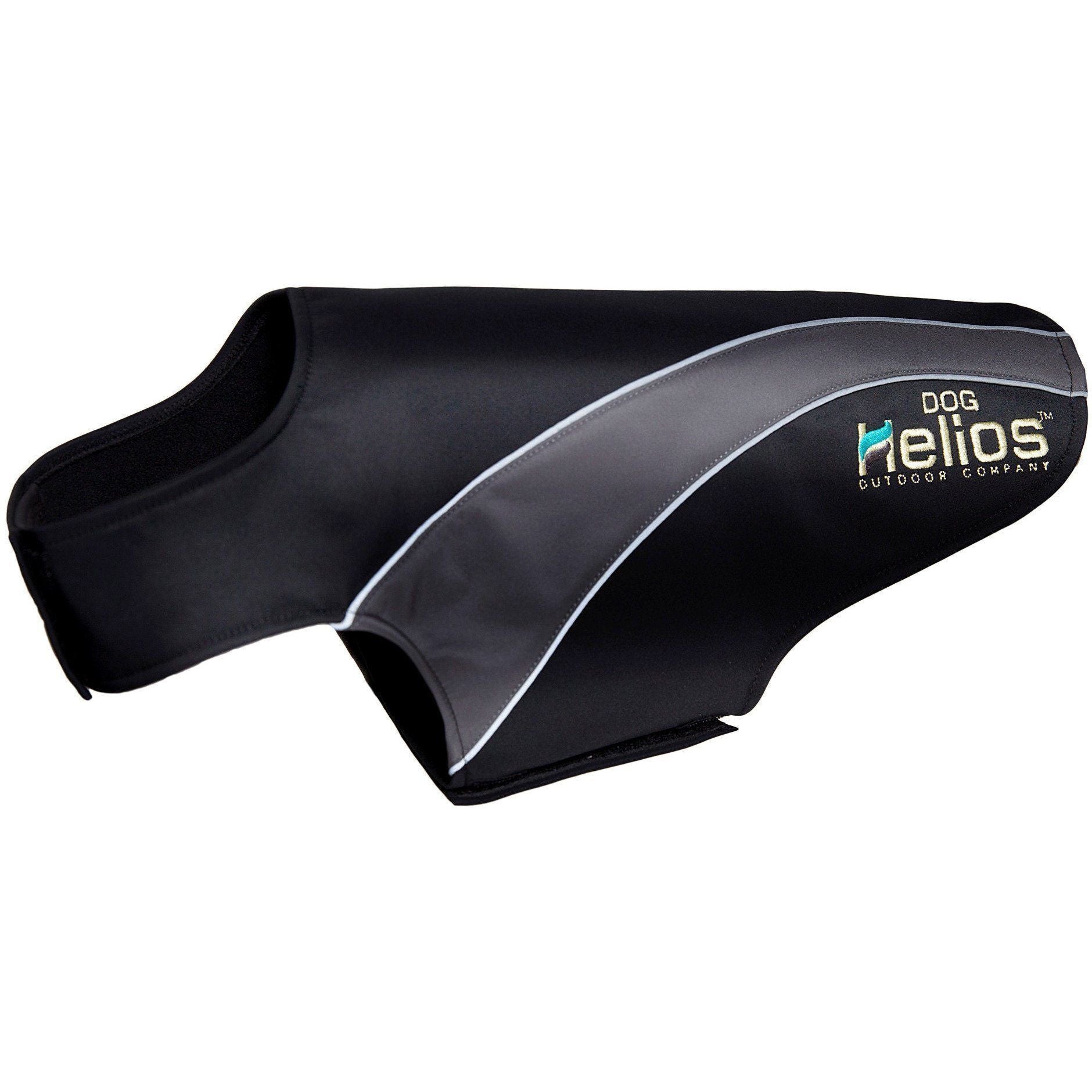 Dog Helios ® Octane Reflective Soft-Shell Neoprene Performance Dog Coat X-Small Black, Grey