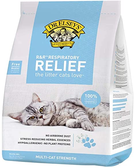 Dr. Elsey's Precious Cat Litter Alternative Premium Clumping Respiratory Relief Silica Gel Cat Litter - 7.5 lb
