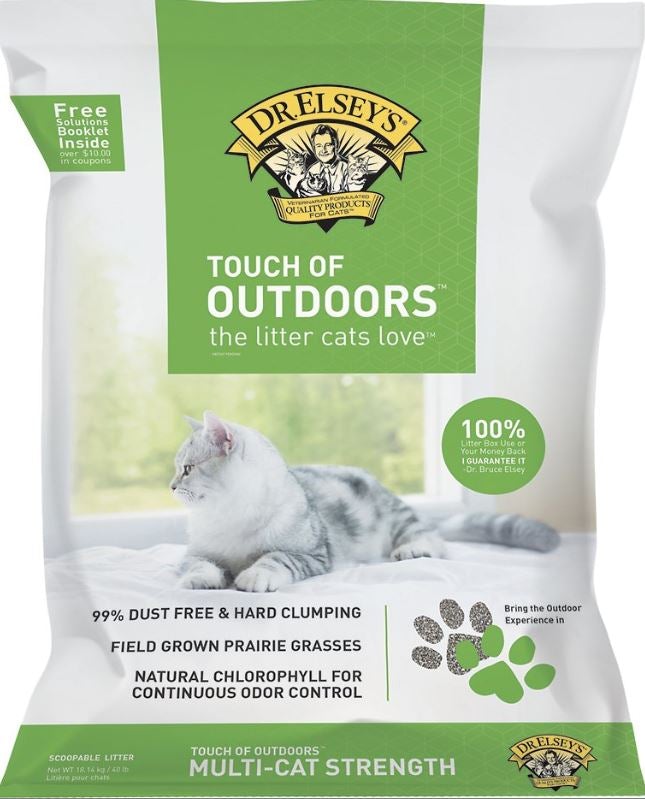 Dr. Elsey's Precious Cat Litter Alternative Premium Clumping Touch of Outdoors Cat Litter - 40 lb Bag
