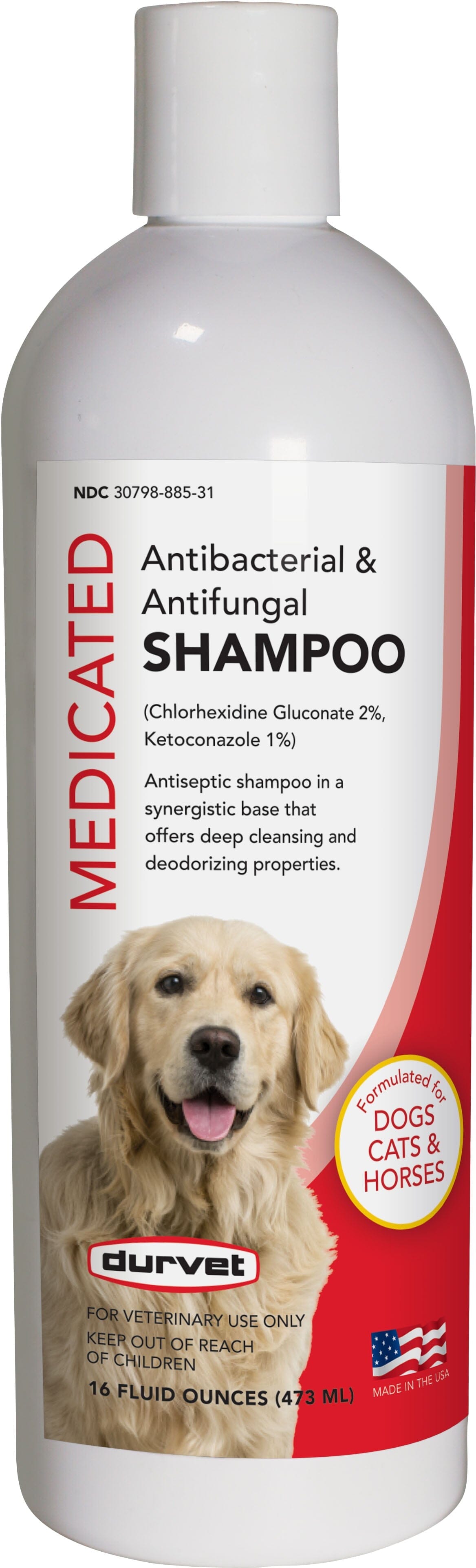 Durvet Antibacterial & Antifungal Pet Shampoo - 16 Oz