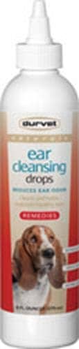Durvet Naturals Remedies Ear Cleansing Drops Dog Ear Care - 8 Oz
