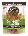 Earth Animal Dog Chews NO HIDE STIX Pork - 10 Count