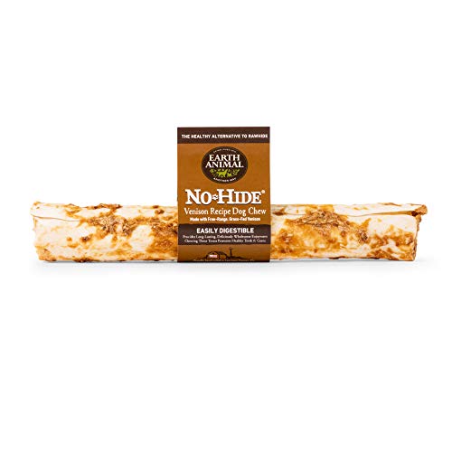 Earth Animal Dog Chews NO HIDE Venison - 11 Inches - 12 Count
