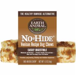Earth Animal Dog Chews NO HIDE Venison - 4 Inches - 24 Count