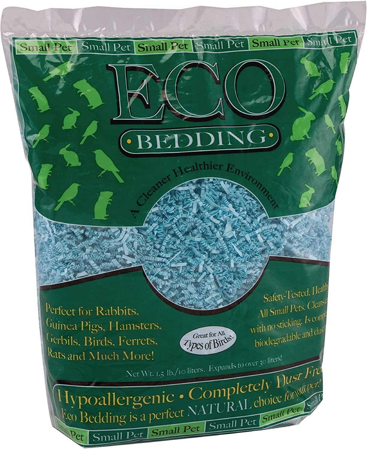 Eco Bedding for Small Pets - Blue - 1.5 Lbs  