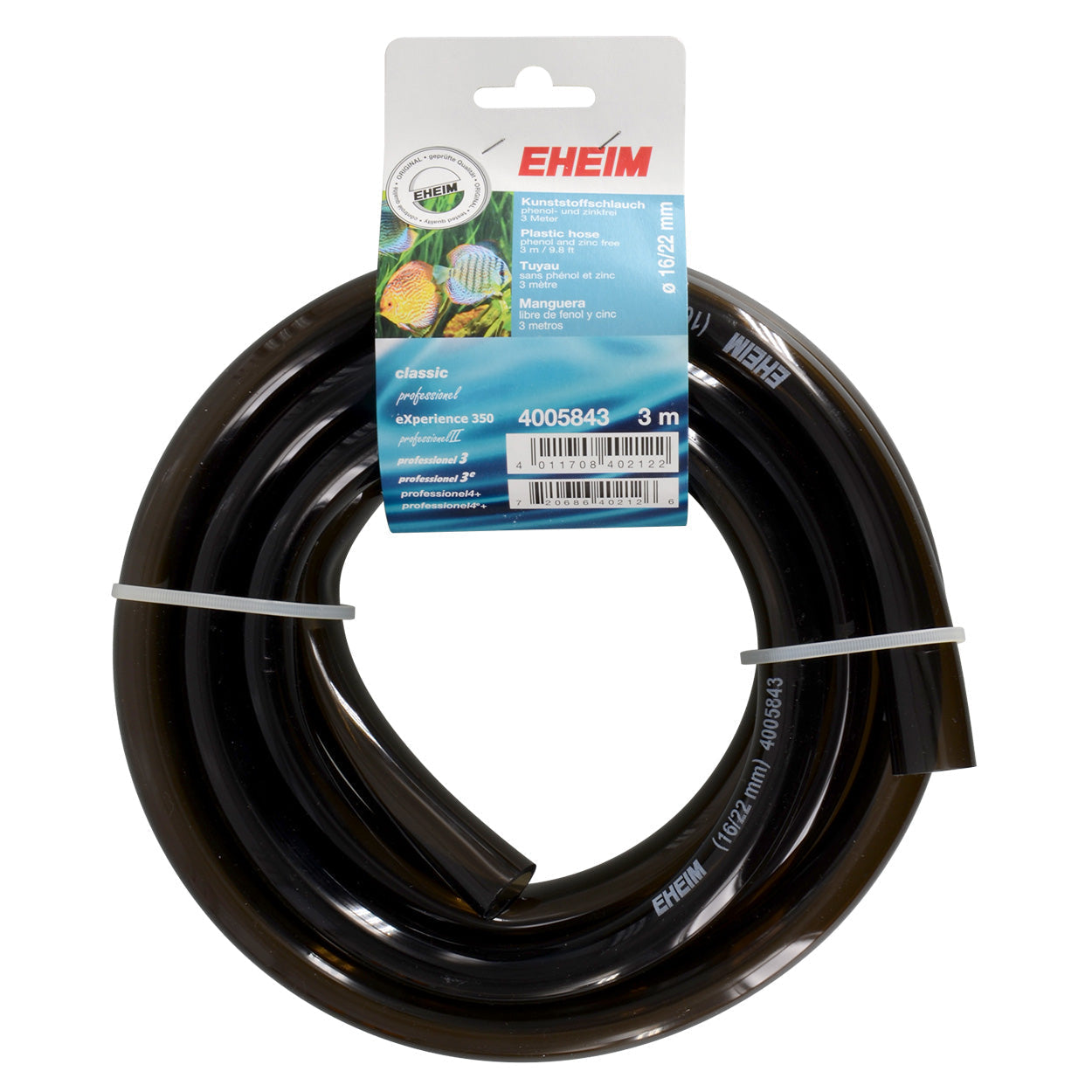Eheim Pre-Cut Plastic Hose - Grey - 9.8 ft