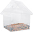 Esschert Design Acrylic House Window Seed Wild Bird Feeder