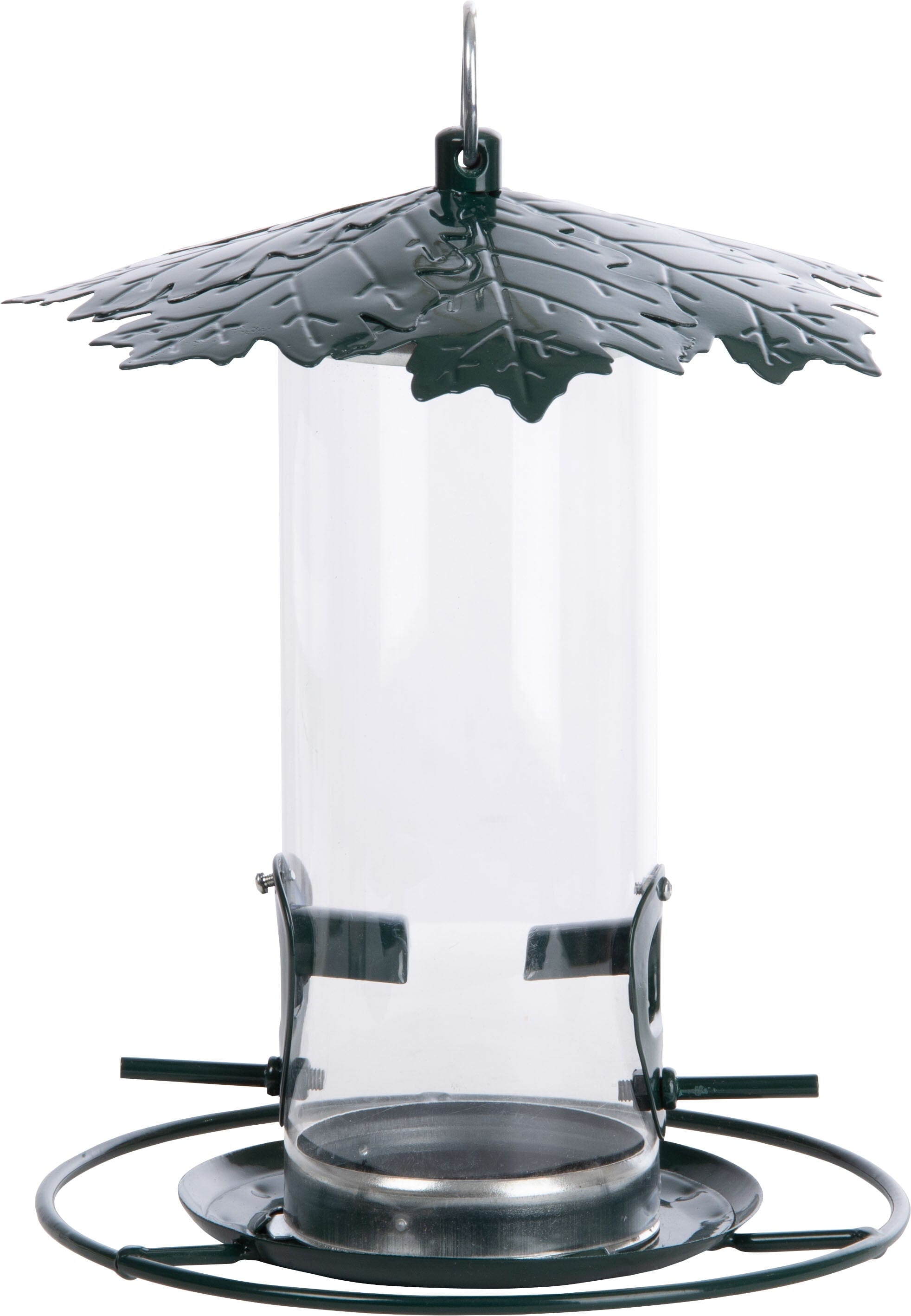 Esschert Design Silo Tubed Wild Bird Feeder with Leaf Roof