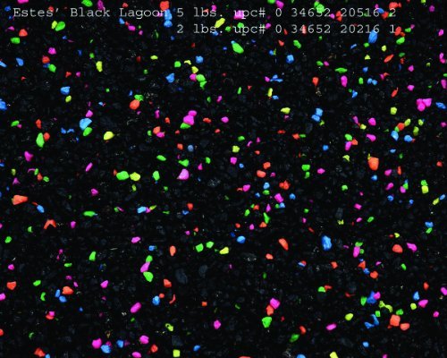 Estes PermaGlo Gravel - Black Lagoon - 5 lb - Pack of 6