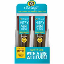 Etta Says Dog Treats MITEY Chew Duck - 1.5 Oz - 3 Pack - Case of 18