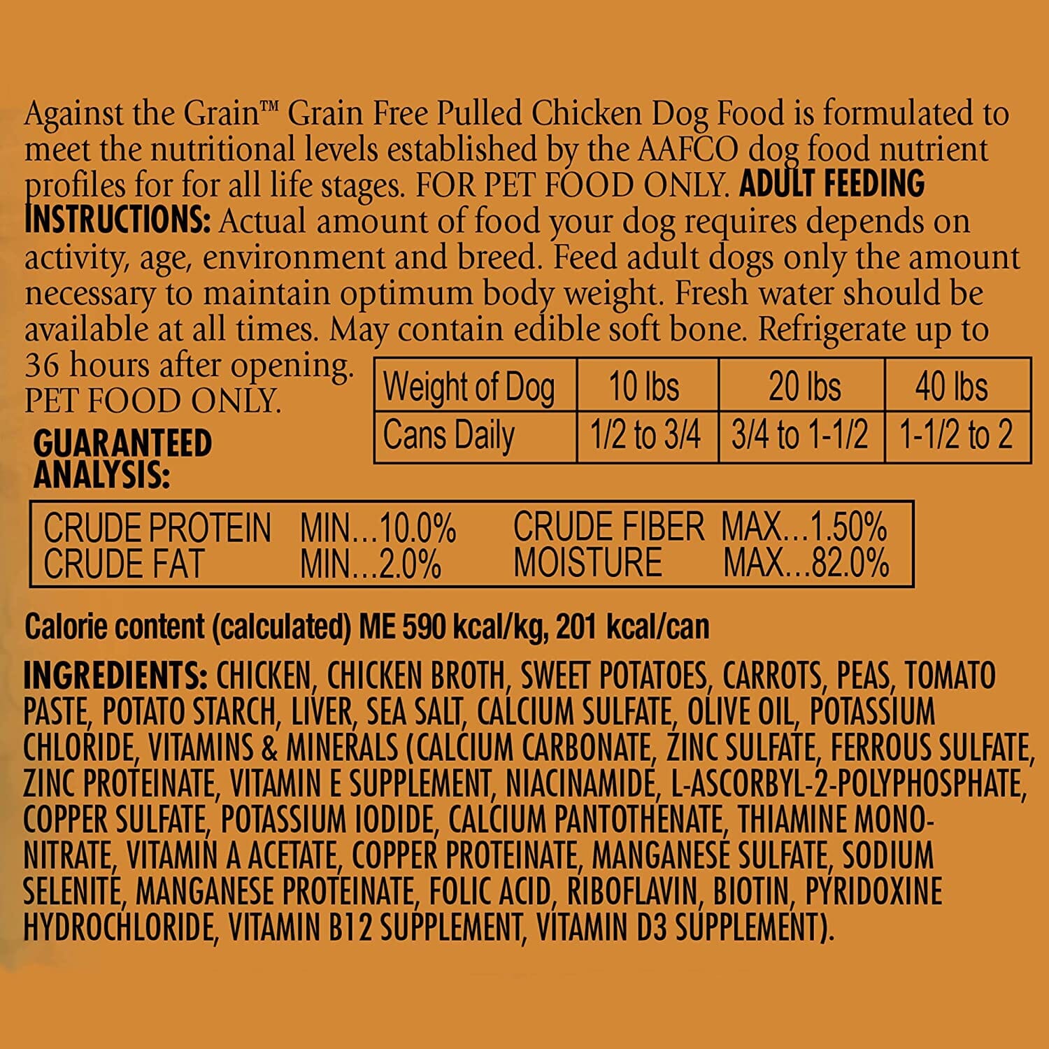 Evanger's Against the Grain Hand Pulled Chicken Canned Dog Food - 12 Oz - Case of 12