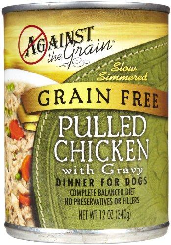 Evanger's 'Against the Grain' Shredded Meat Hand Pulled Chicken Canned Dog Food - 12 oz Cans - Case of 12