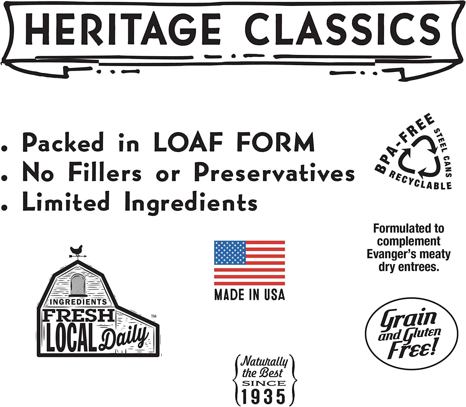 Evanger's All-Meat Classic Beef Canned Dog Food - 12.8 Oz - Case of 12