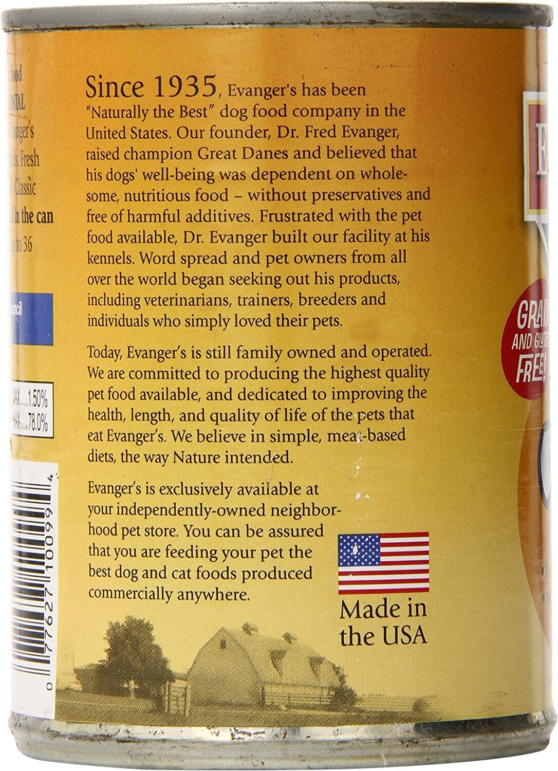 Evanger's All-Meat Classic Cooked Chicken Canned Dog Food - 12.8 Oz - Case of 12