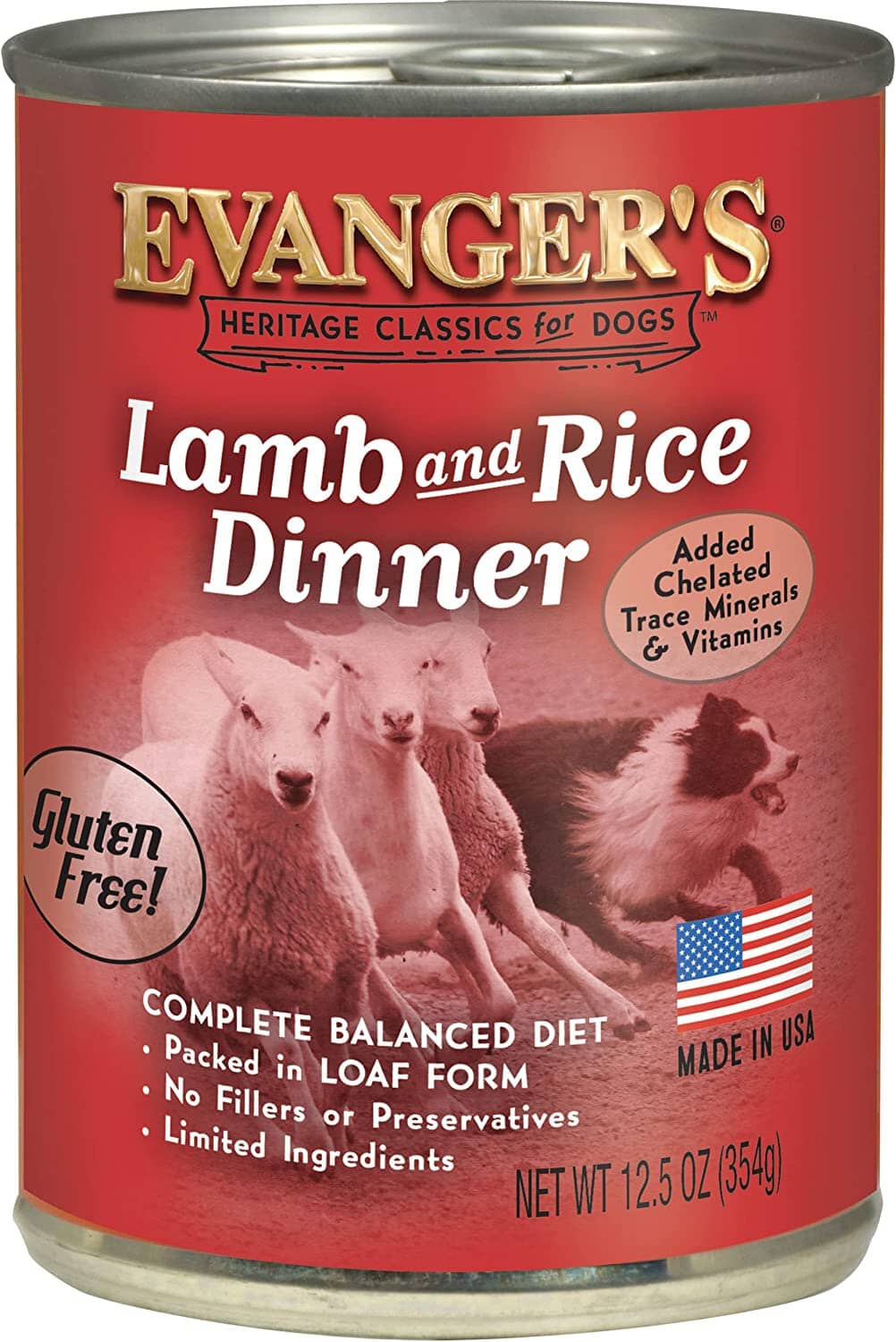 Evanger's Complete Classic Lamb & Rice Dinner Canned Dog Food - 12.8 Oz - Case of 12