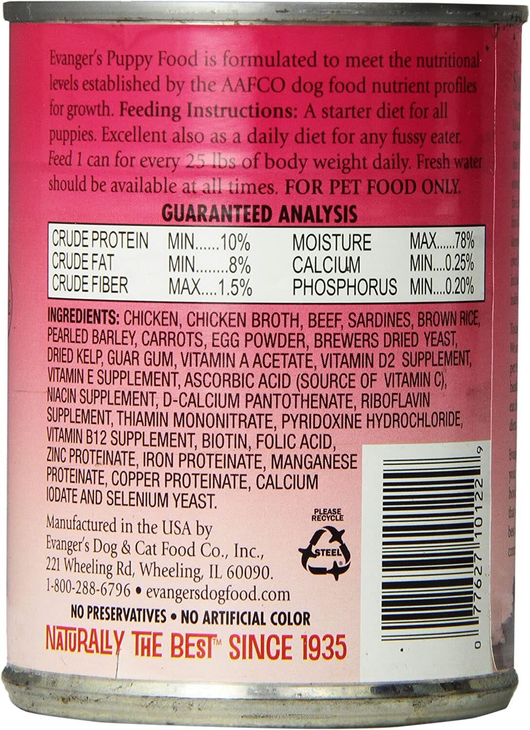 Evanger's Complete Classic Puppy Canned Dog Food - 12.8 Oz - Case of 12