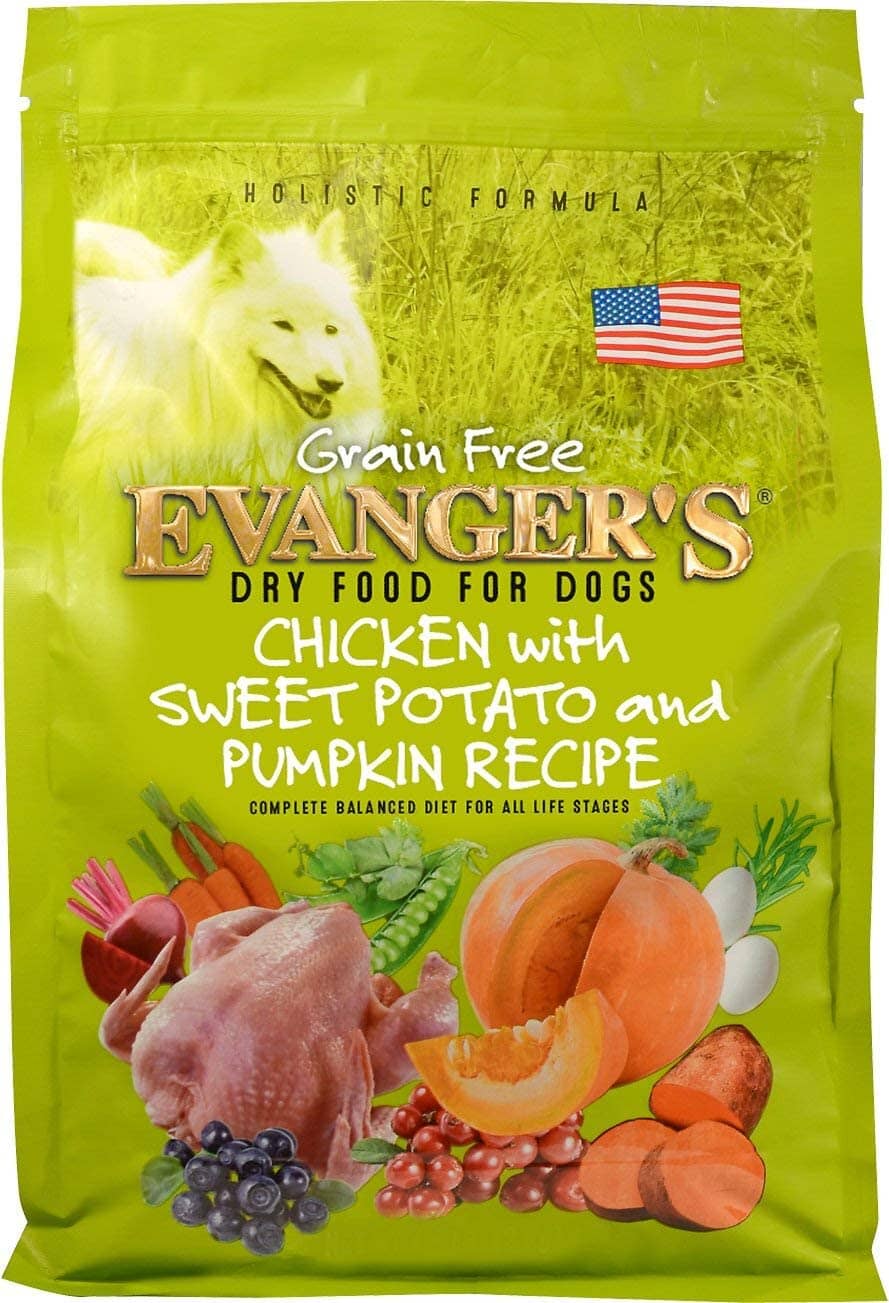 Evanger's Grain-Free Chicken with Sweet Potato & Pumpkin Dry Dog Food - 4.4 Lbs