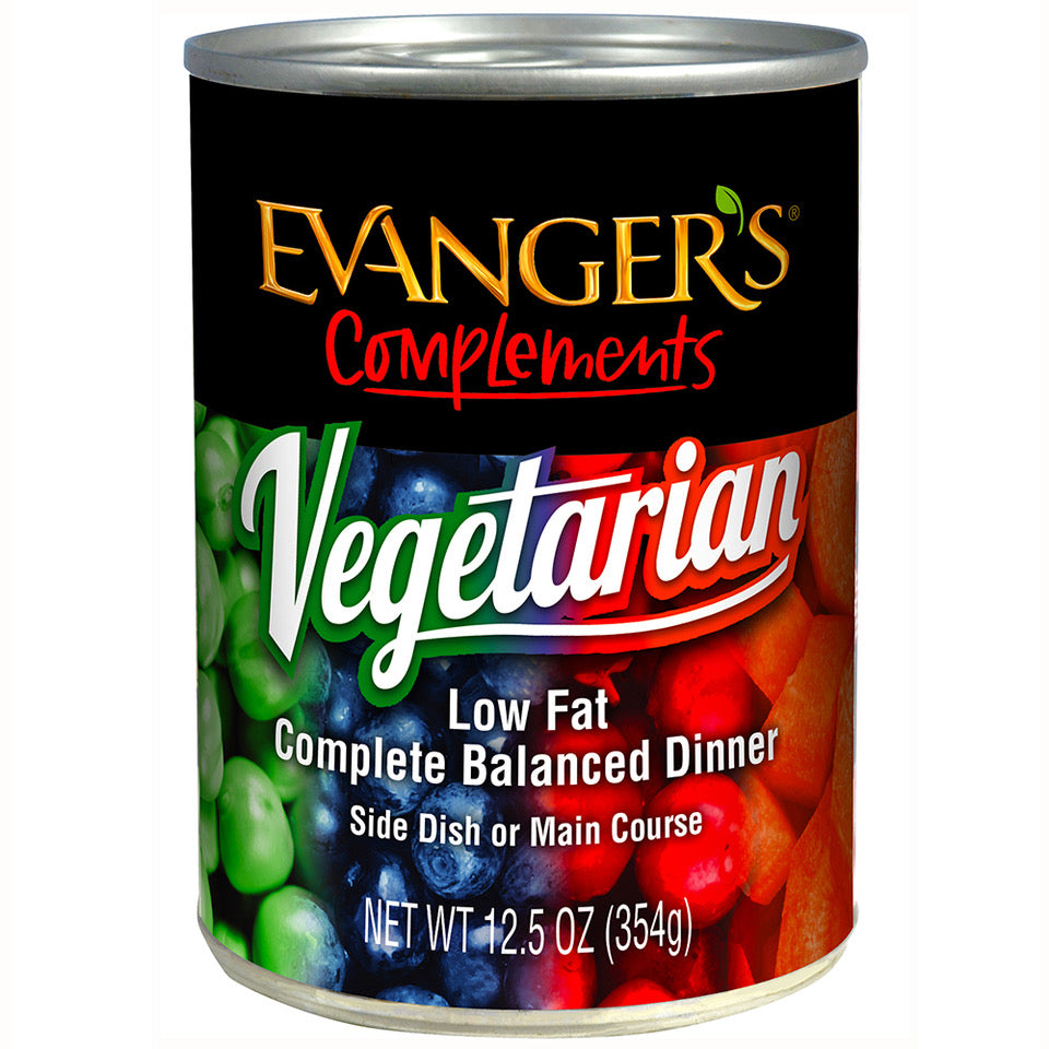 Evanger's Vegetarian Super Premium Canned Dog Food - 13 oz Cans - Case of 12
