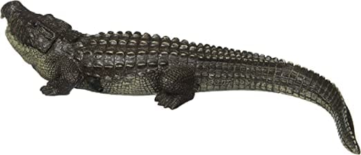 Exotic Environments Bubbling Alligator Resin Aquatics Decoration - Green - Medium