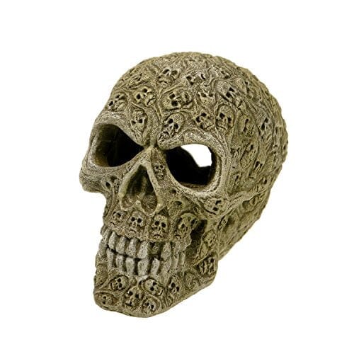 Exotic Environments Haunted Skull Resin Aquatics Decoration - Small