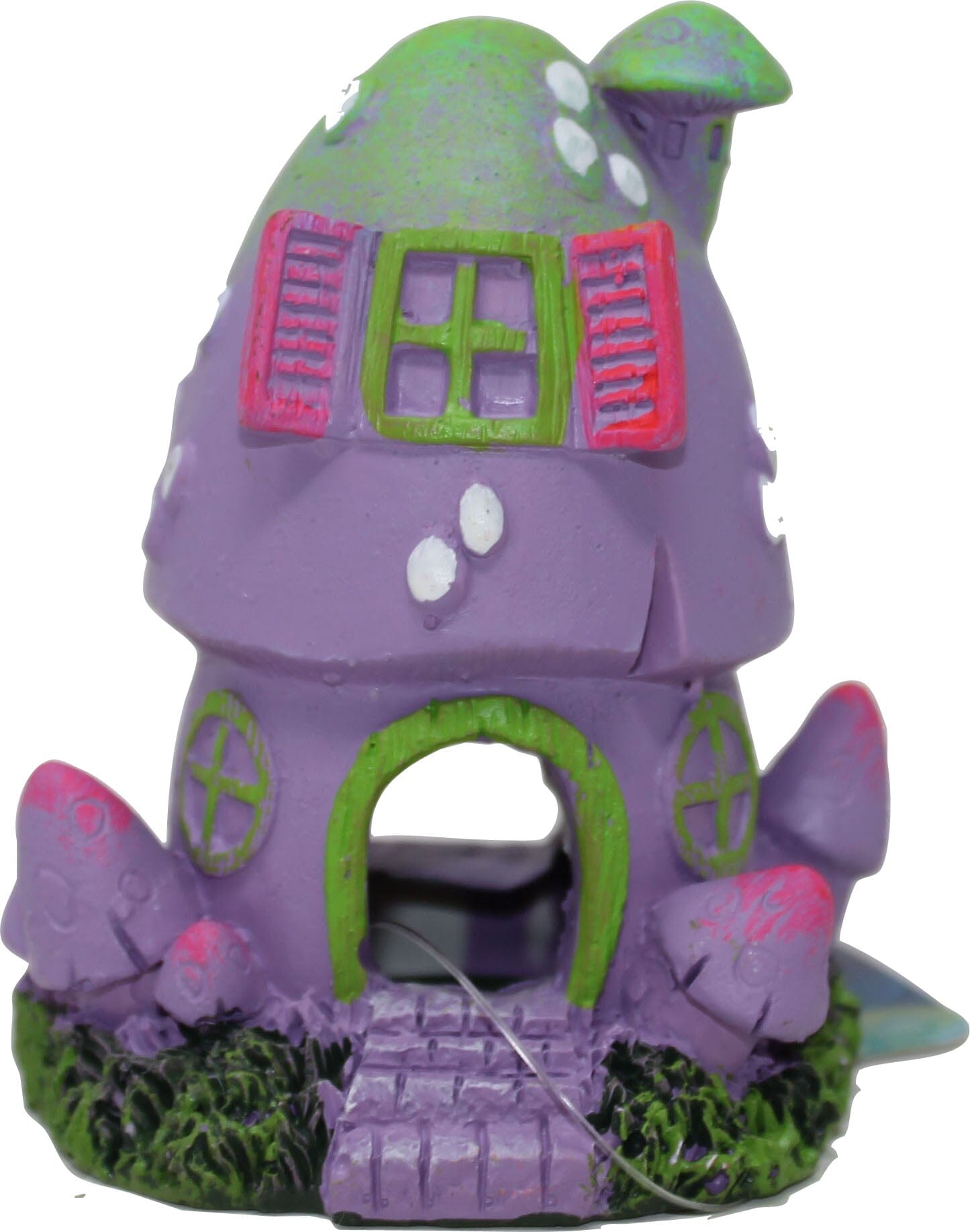 Exotic Environments Mushroom Cabin Resin Aquatics Decoration - 3 X 2.5 X 3.5 In