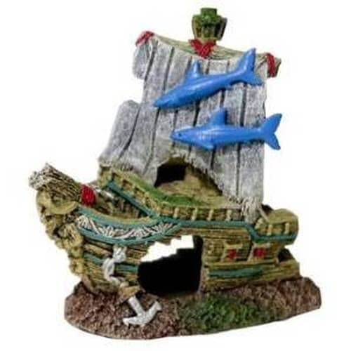 Exotic Environments Ships Bow Resin Aquatics Decoration - Small