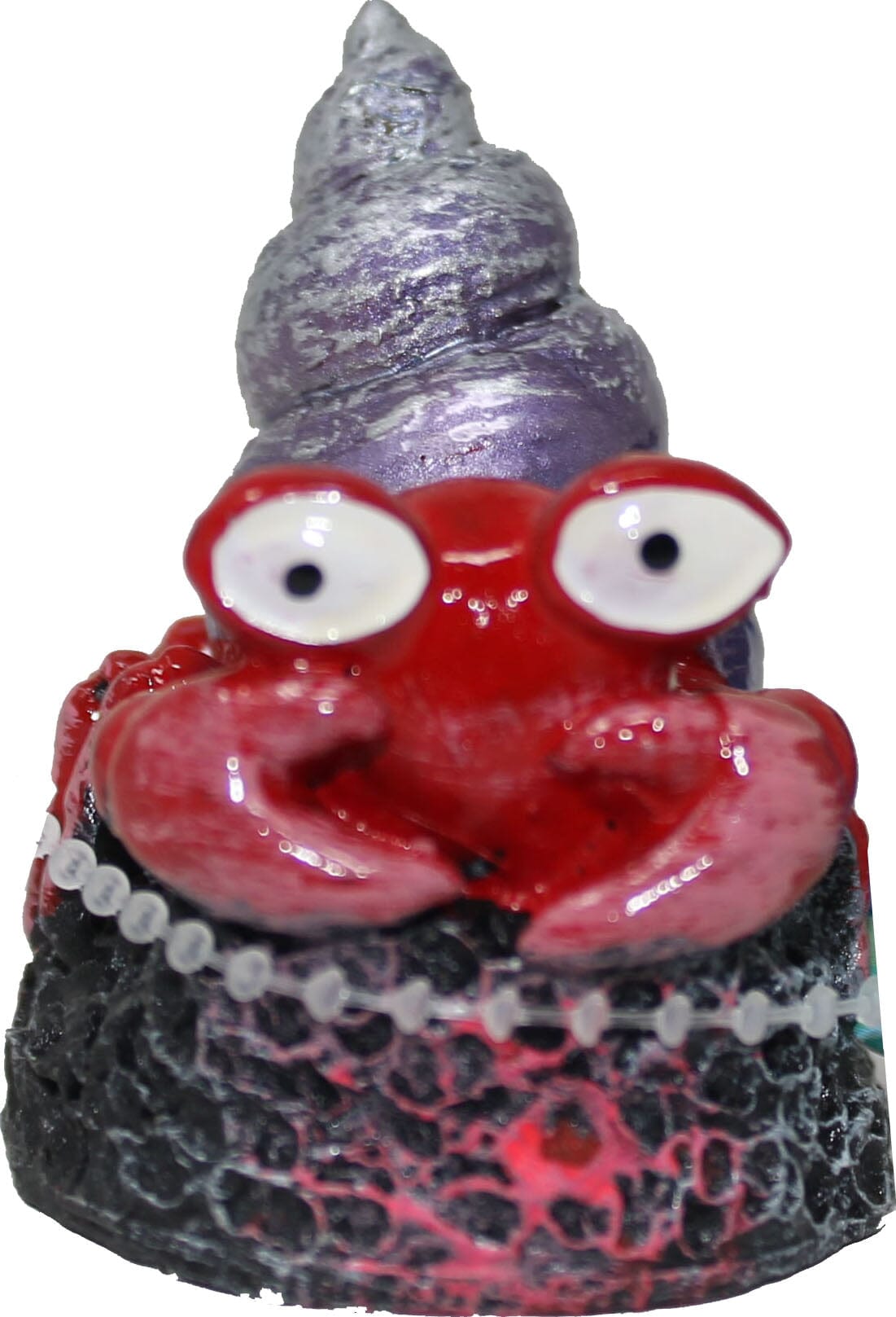 Exotic Environments Spiral Shell Crab Resin Aquatics Decoration - 1.75 X 1.5 X 2 In