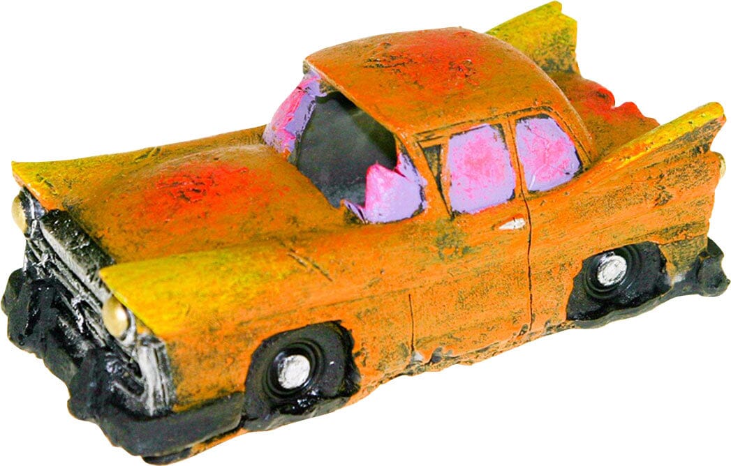 Exotic Environments Sunken Car Wreck Resin Aquatics Decoration - Multi - Small