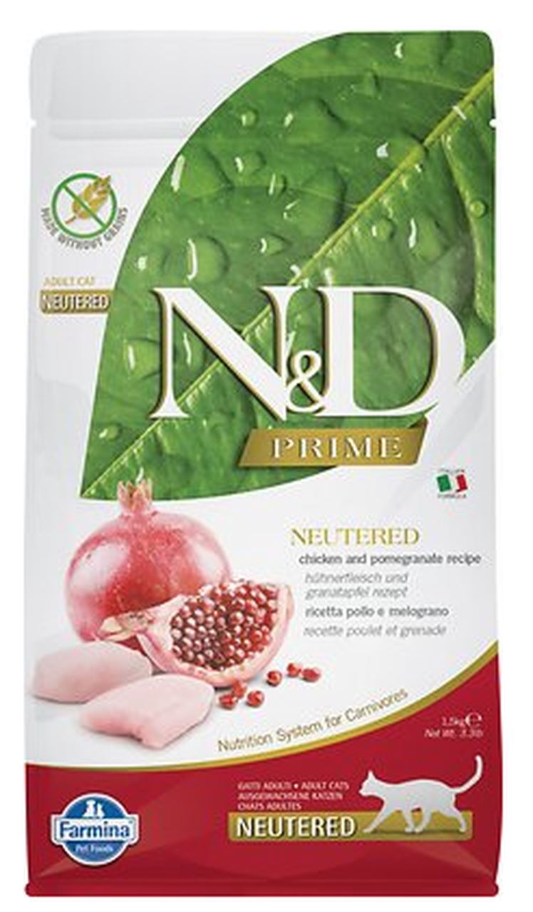 Farmina N&D Prime Ocean Cat Herring & Orange Neutered Dry Cat Food - 11 lb Bag