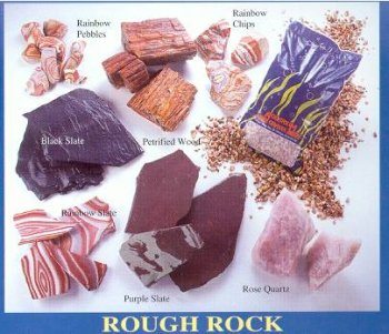 Feller Stone Rainbow Slate - 50 lb - Sold by the Pound - Pack of 50