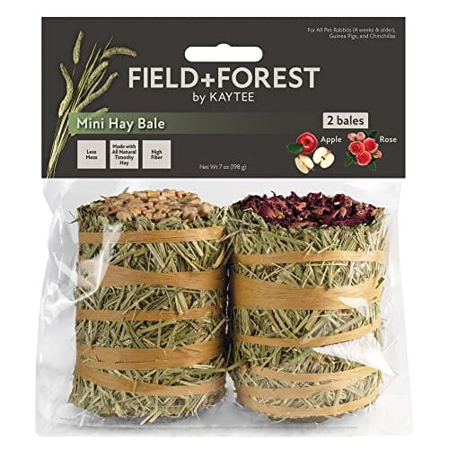 Field + Forest Mini Hay Bales Small Animal Hay - Apple/Rose - 7 Oz - 2 Pack