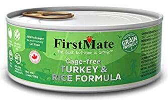 Firstmate Friendly Turkey and Rice Canned Cat Food - 5.5 Oz - Case of 24
