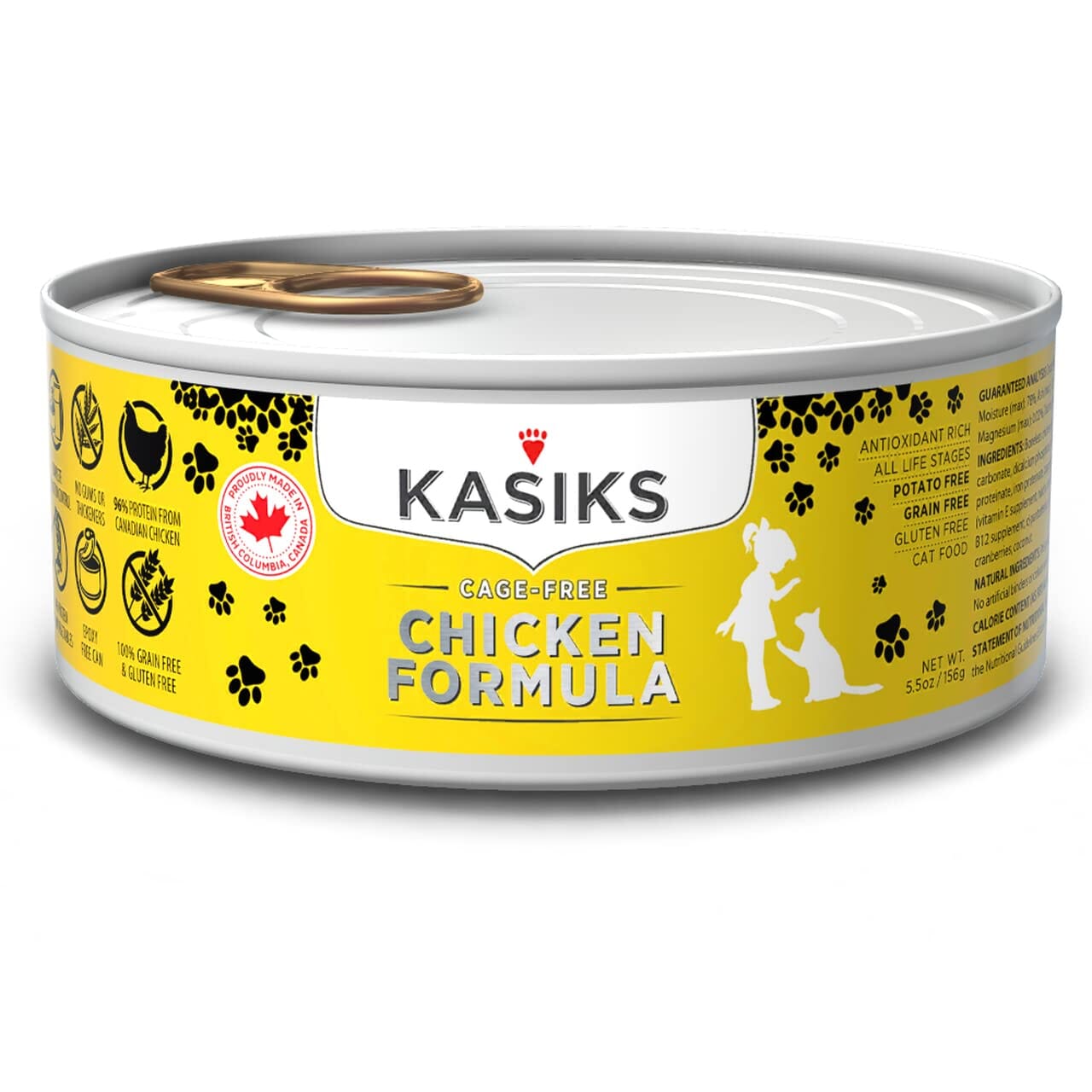 Firstmate Kasiks Grain-Free Chicken Canned Cat Food - 5.5 Oz - Case of 24