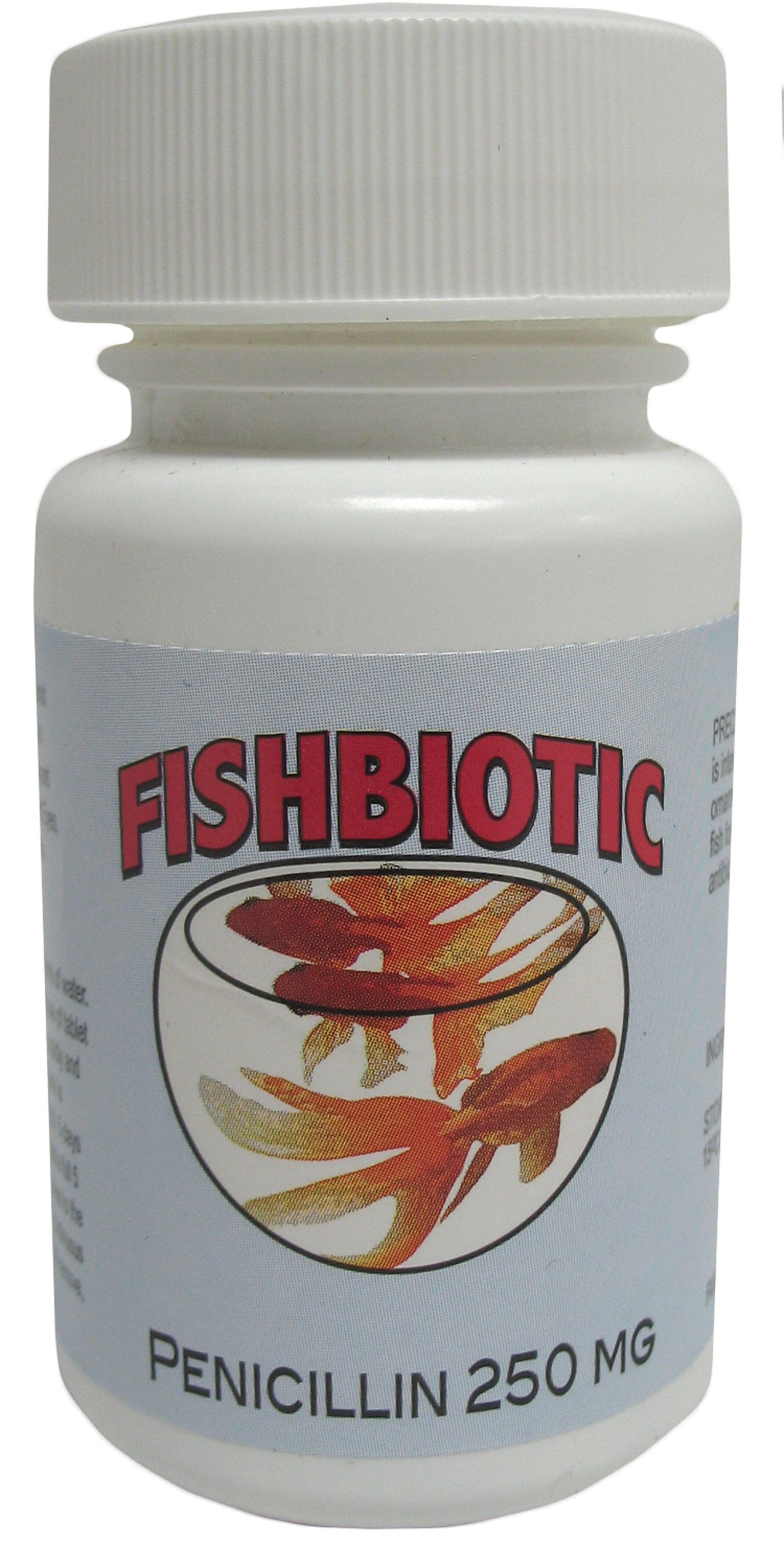 Fishbiotic Fishbiotic Penicillin Tablets Fish Medication - 250 Mg - 60 Count  