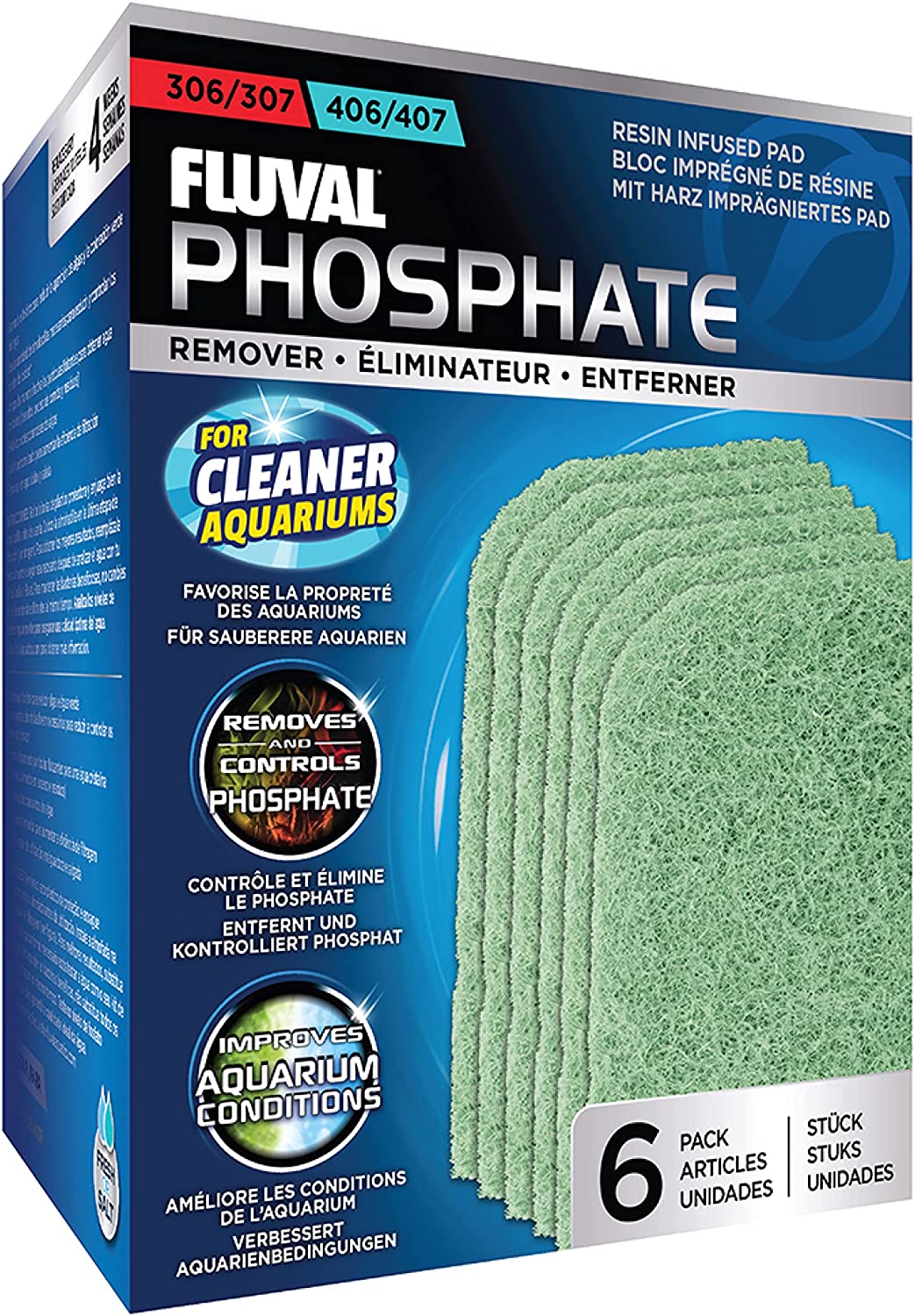 Fluval Phosphate Remover - 307/407 - 6 pk