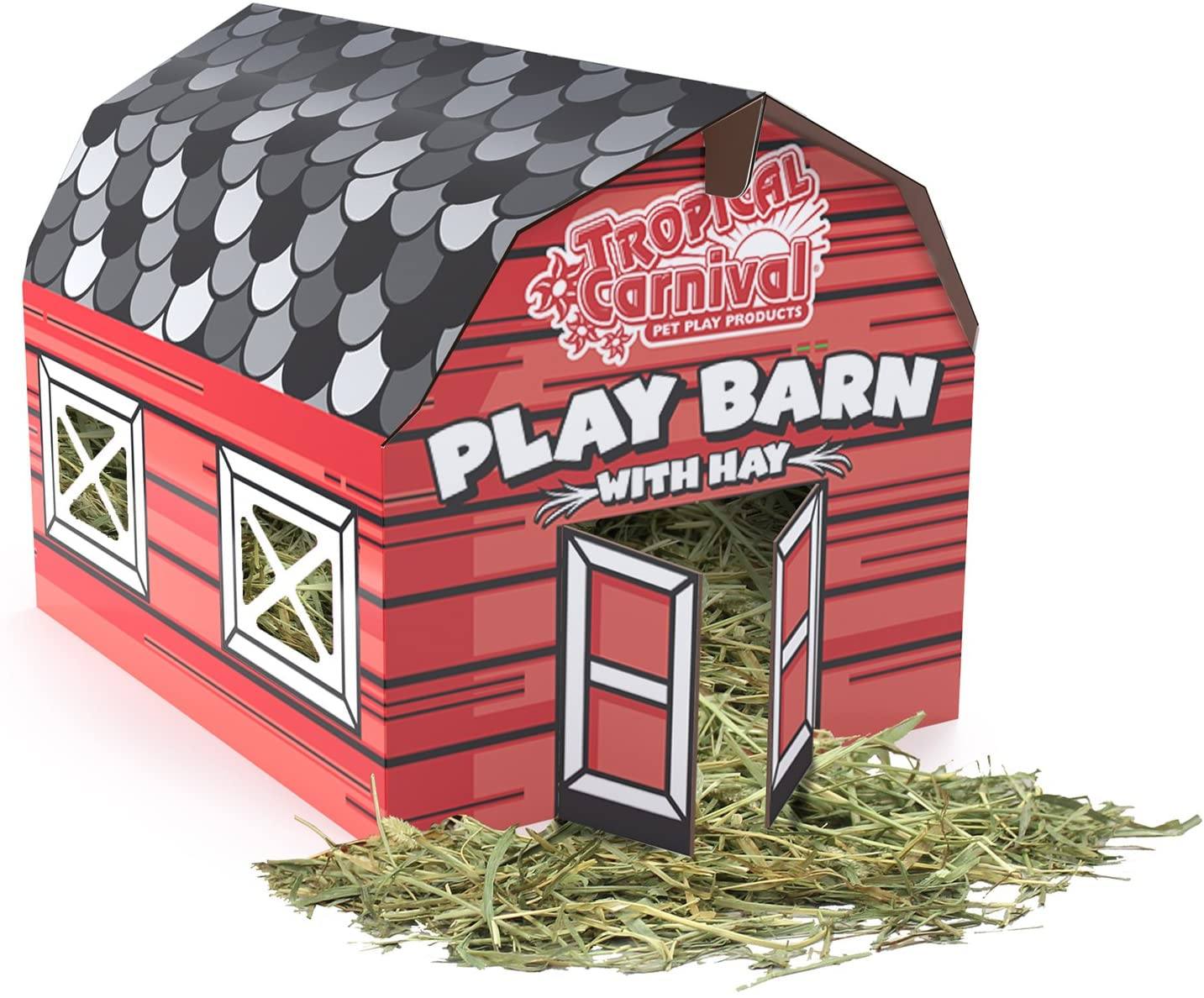 F.M. Brown's Large Play Barn with Hay Small Animal Bedding - 8 oz