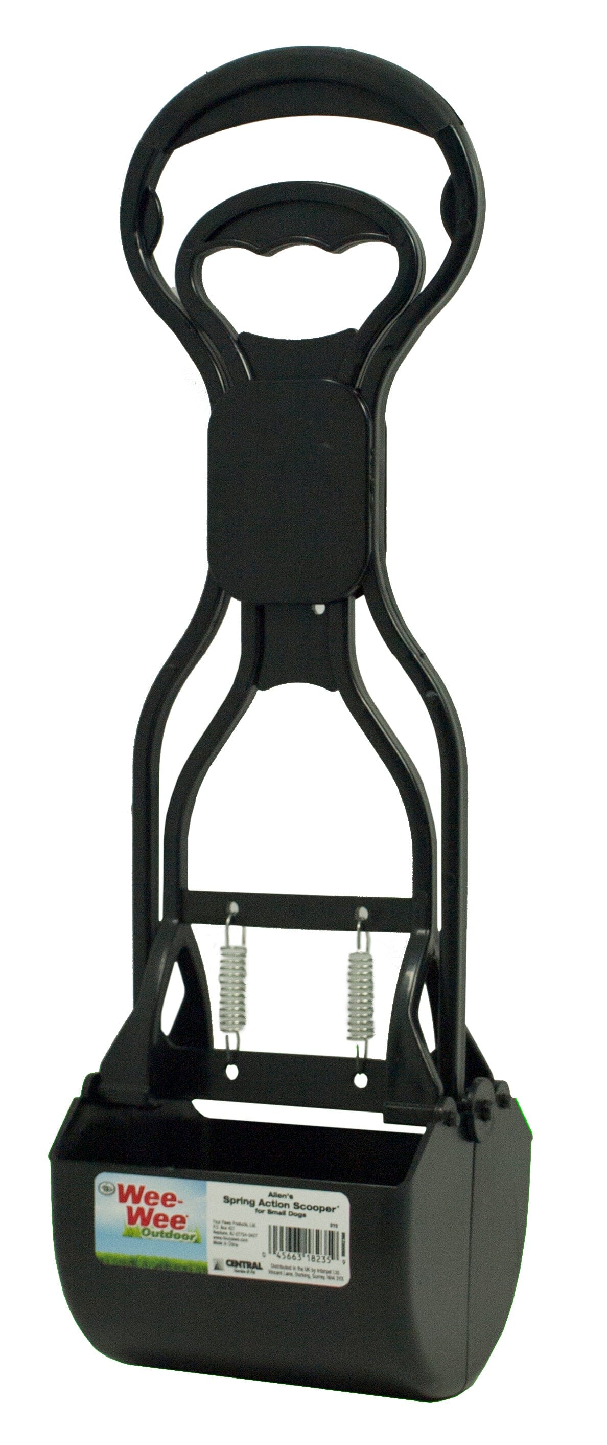 Four Paws Allen's Spring Action Dog Scooper For Hard Surfaces Hard Surfaces - 3.75 in X 4.5 in X 15.5 in